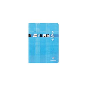 Cahier de musique Clairefontaine -  24 x 32 - Music + Seyes