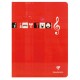 Cahier de musique 17 x 22 - Musique + Seyes - 56 pages