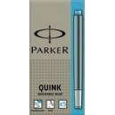 Cartouche Parker Quink - Etui de 5 cartouches Bleu