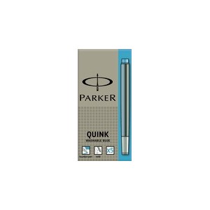 Cartouche Parker Quink - Etui de 5 cartouches Bleu
