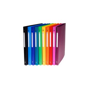 Classeur souple Exacompta 21 x 29,7 cm - 4 anneaux -  Couleurs Assorties