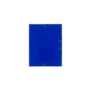 Chemise 3 rabats plastique + élastique pour 21 x 29,7 - Bleu