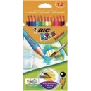 Crayon de couleur Bic Kids - Pochette de 12 - Aquacouleur