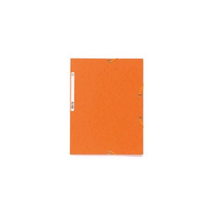 Chemise 3 rabats carton+élastique pour 21 x 29,7 - Orange