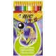 Crayon de couleur Bic Tropicolors - Etui de 12 assortis