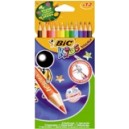 Crayon de couleur Bic Tropicolors - Etui de 12 assortis