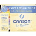 Pochette papier dessin Canson - 24 x 32 cm - 160 gr - couleur vi